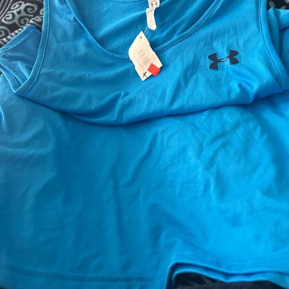 Under Armour Women's Vibrant Blue Tank Top Heat Gear - Picture 4 of 5